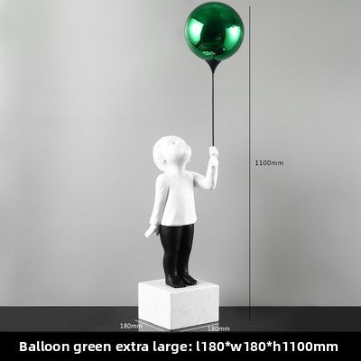 Balloon Boy Sculpture Decorative Item