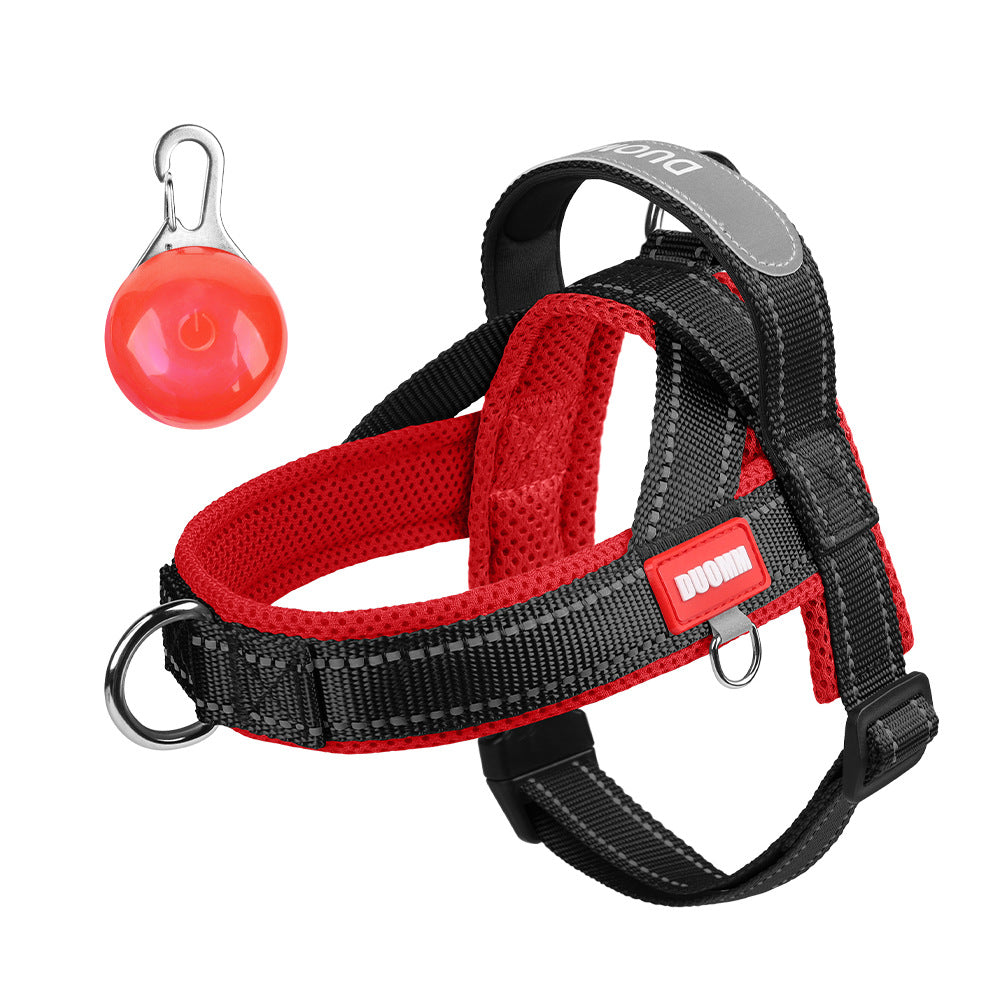 Pet saddle chest and back reflective explosion-proof