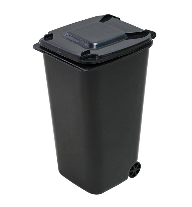 Mini plastic trash can
