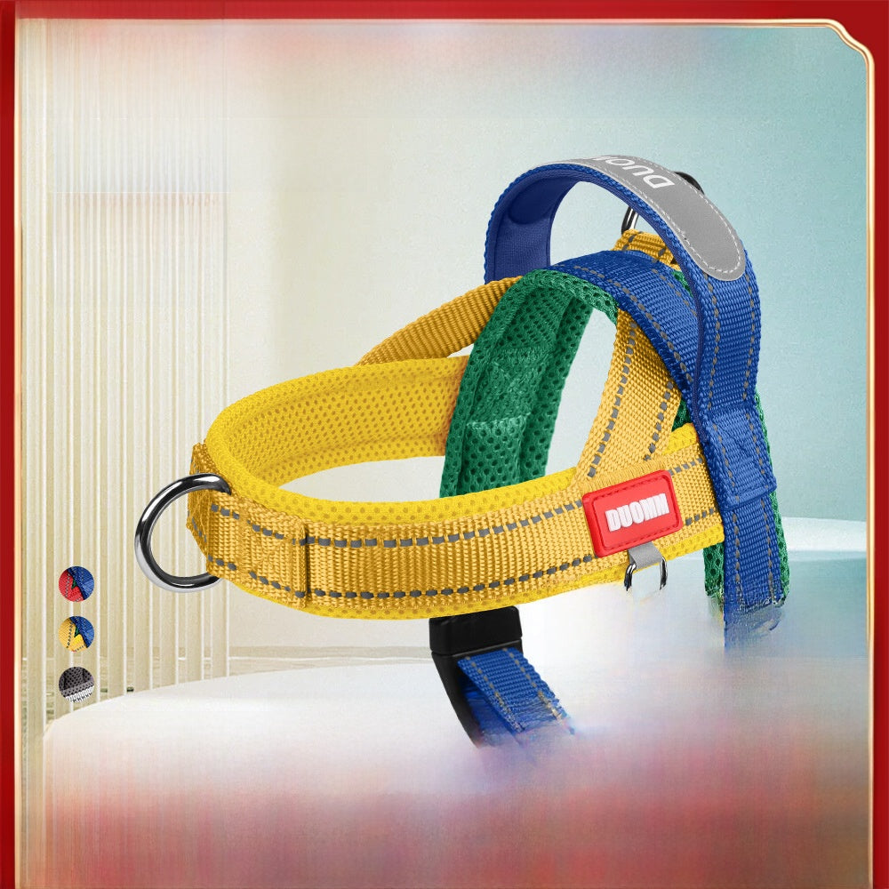 Pet saddle chest and back reflective explosion-proof