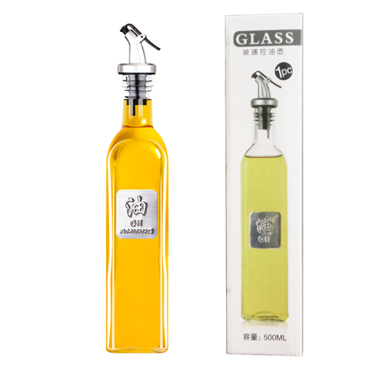 Glass Oil Dispenser Bottle Kitchen