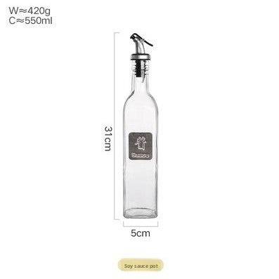 Glass Oil Dispenser Bottle Kitchen