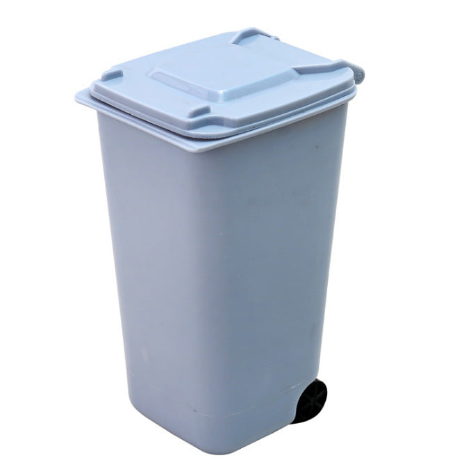 Mini plastic trash can