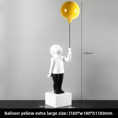 Balloon Boy Sculpture Decorative Item